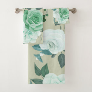 amada toalla de baño floral