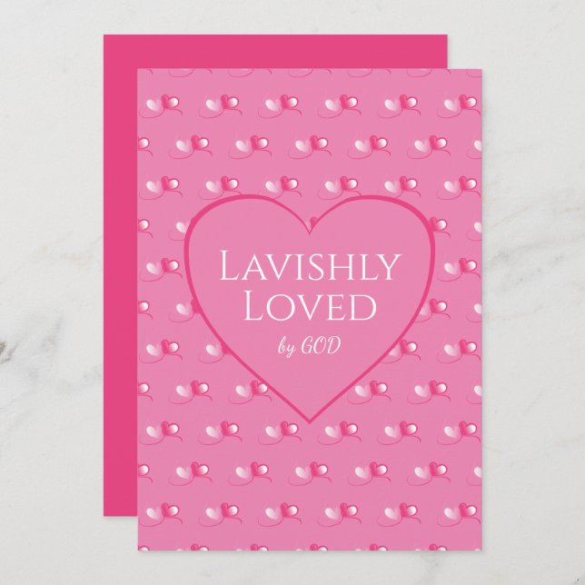 AMADO POR DIOS Día de San Valentín Personalizado d (Anverso / Reverso)