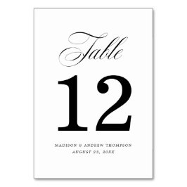 Amado | Tarjetas de números de tabla de Bodas