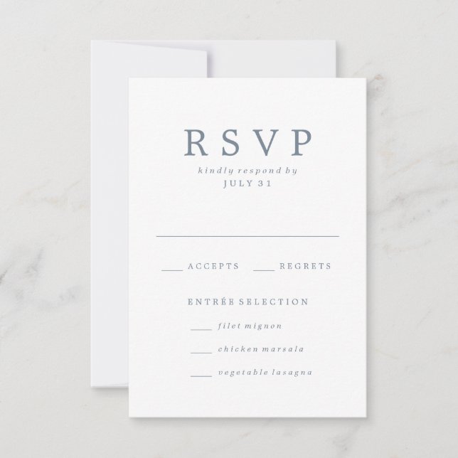 Amado | Tarjetas RSVP de boda (Anverso)