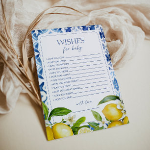 Amalfi Coast Lemon Baby Shower desea bebé