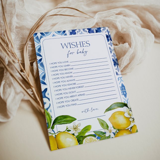 Amalfi Coast Lemon Baby Shower desea bebé (Subido por el creador)
