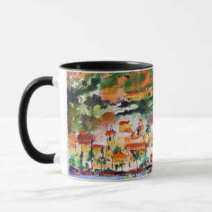 Amalfi Italia Arte en la taza Personalizar el colo