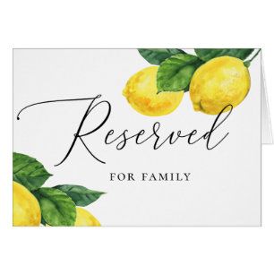 Amalfi Lemon Boda Rótulo reservado de cítricos r