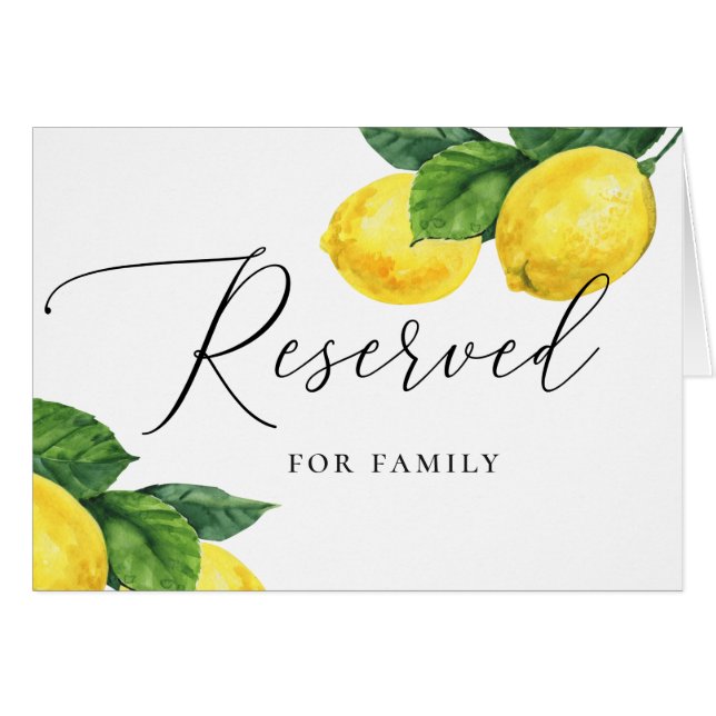 Amalfi Lemon Boda | Rótulo reservado de cítricos r (Anverso (Horizontal))