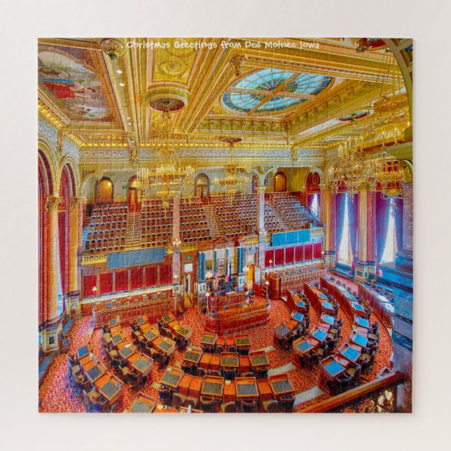 Amamos a Des Moines Iowa. Rompecabezas (Vertical)