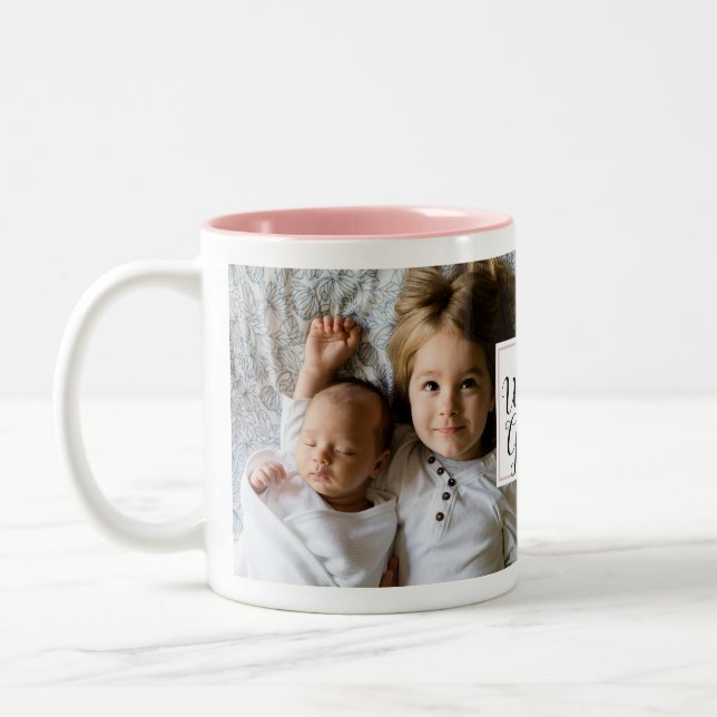 "Amamos a la abuela" Café picado regalo de tazas (Izquierda)