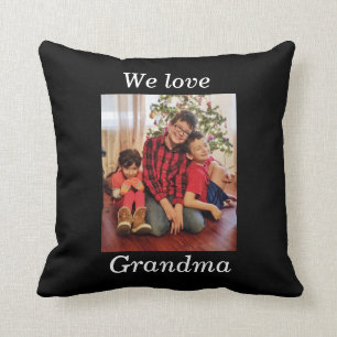 ¡Amamos a la abuela! Personalizar foto almohada