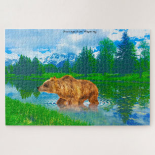 Amamos a los Osos Marrones Wyoming Jigsaw Puzzle