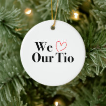 Amamos a nuestros Navidades de Tío Ornamento de fo