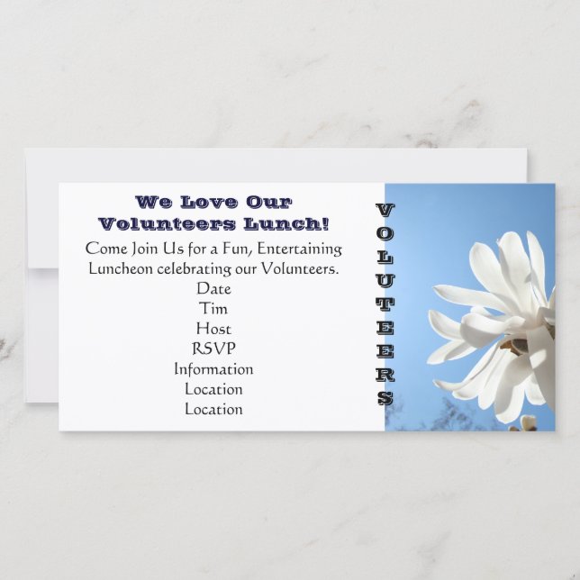 Amamos A Nuestros VOLUNTARIOS Invitaciones Al Almu (Anverso)