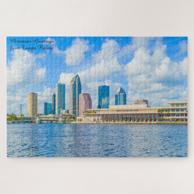 Amamos el centro de Tampa Florida Rompecabezas (Horizontal)