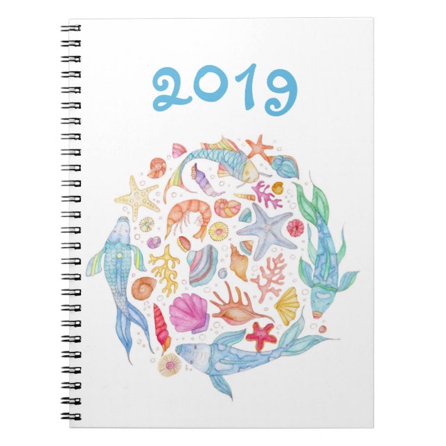 ¡Amamos el mar! Un cuaderno del diseño para 2019 (Frente)