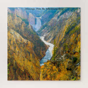 Amamos el río Yellowstone Wyoming. Rompecabezas