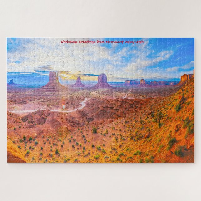 Amamos el rompecabezas de Utah Jigsaw en el Valle  (Horizontal)
