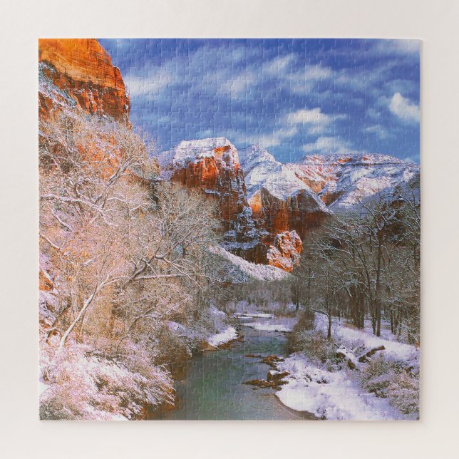 Amamos el rompecabezas de Utah Jigsaw River Zion P (Vertical)