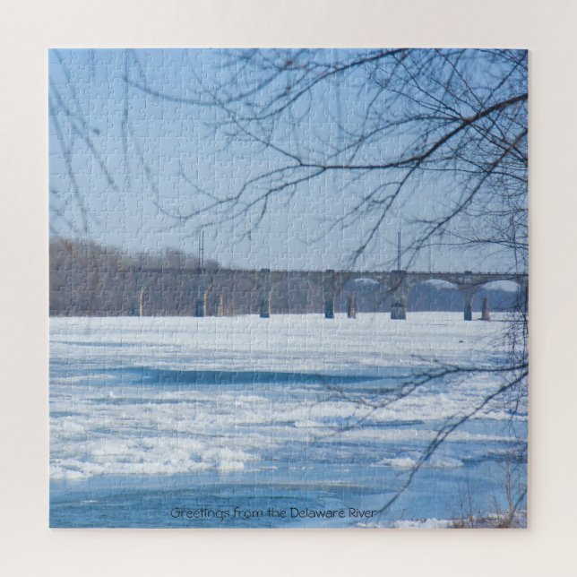 Amamos el rompecabezas del río Delaware (Vertical)