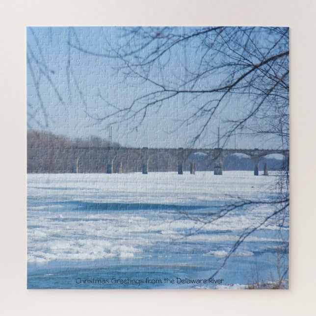 Amamos el rompecabezas del río Delaware (Vertical)