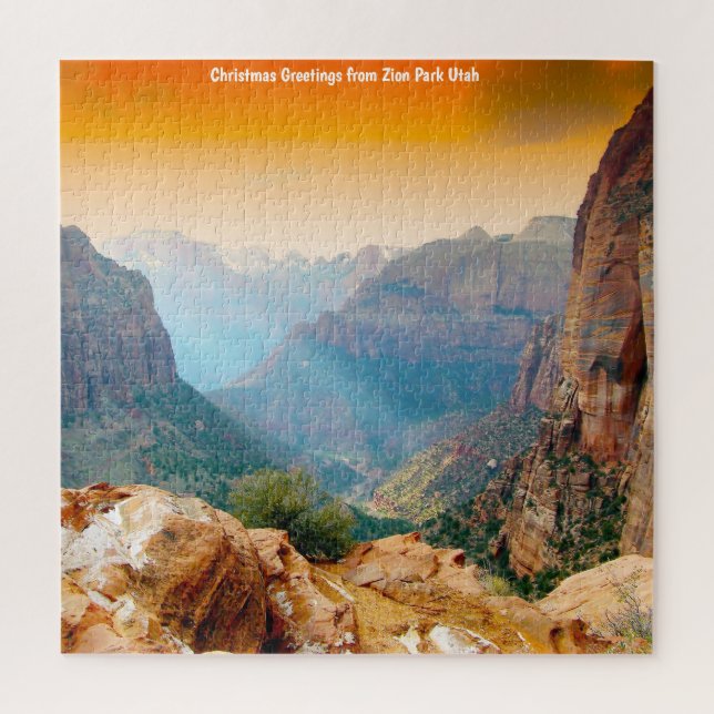 Amamos el rompecabezas del Zion Park Utah Jigsaw (Vertical)