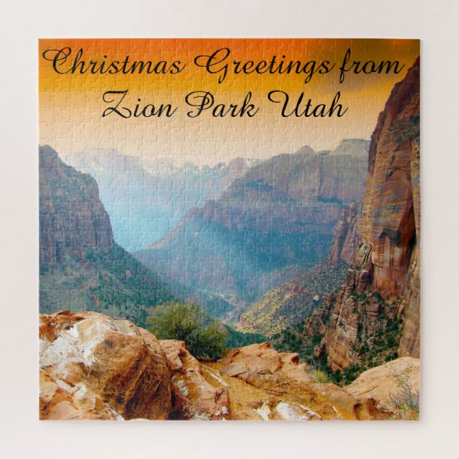 Amamos el rompecabezas del Zion Park Utah Jigsaw (Vertical)