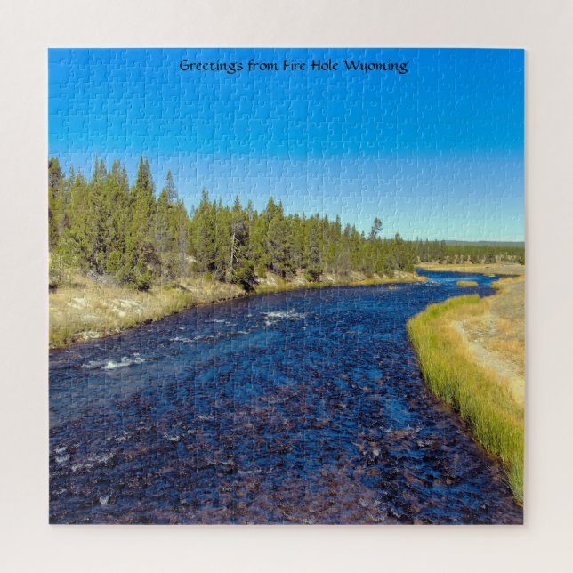 Amamos Fire Hole Wyoming. Rompecabezas (Vertical)