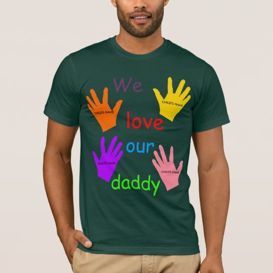 Amamos nuestra camiseta del papá (niños múltiples)