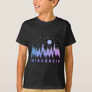 Amamos Wisconsin - Camiseta Uni-adultos Estado del