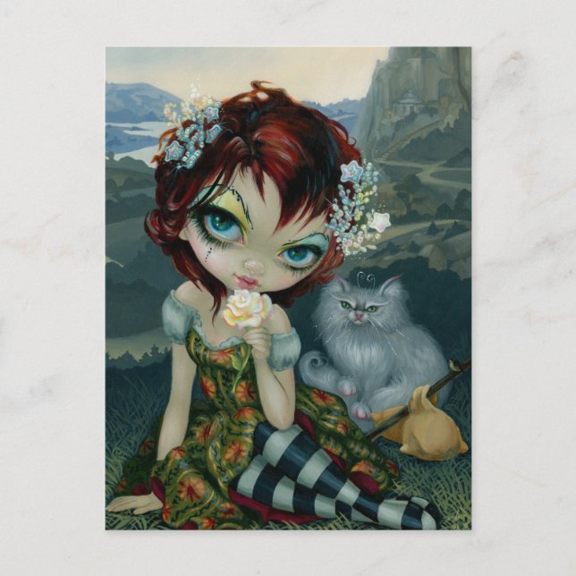"Amanda Palmer Tarot:  La postal del tonto (Anverso)