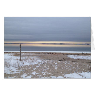 amanecer de invierno sobre la bahía
