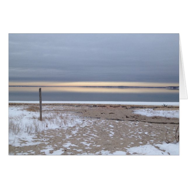 amanecer de invierno sobre la bahía (Anverso (Horizontal))