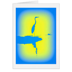 amanecer de la garza azul