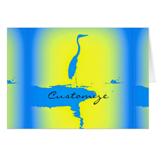 amanecer de la garza azul (Anverso (Horizontal))