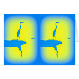 amanecer de las garzas azules