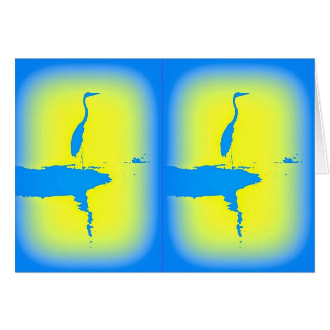 amanecer de las garzas azules (Anverso (Horizontal))