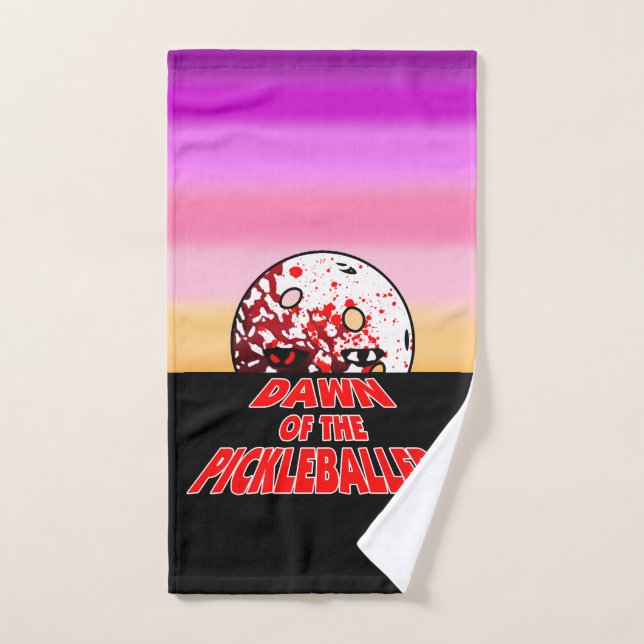 Amanecer del jugador de piquetes Halloween Horror  (Toalla de mano)