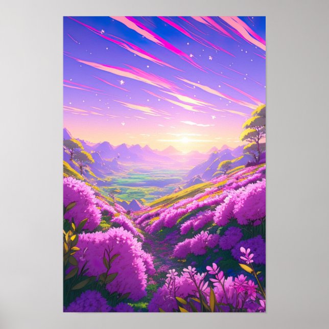 Amanecer del valle, arte anime (Frente)
