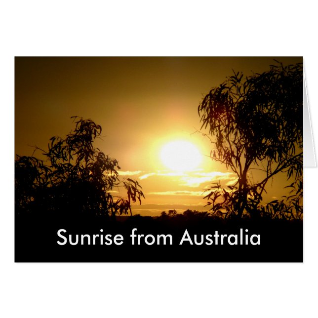 Amanecer desde Australia (Anverso (Horizontal))