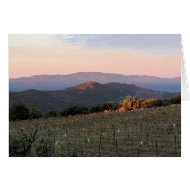 Amanecer desde el pico del Atlas, Valle de Napa, 1 (Anverso (Horizontal))
