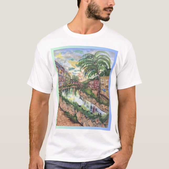 Amanecer en camiseta del Caribe  (Anverso)