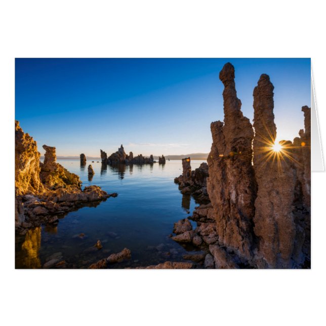 Amanecer en el lago Mono, California (Anverso (Horizontal))
