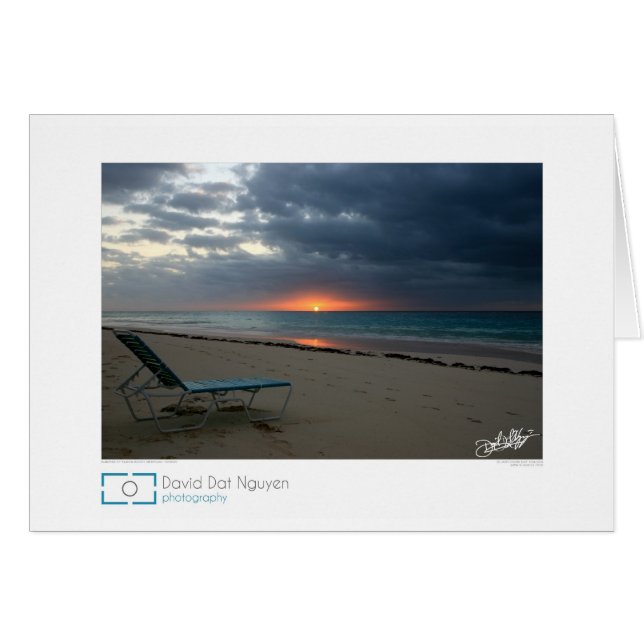 Amanecer en Elbow Beach, Bermudas (Anverso (Horizontal))