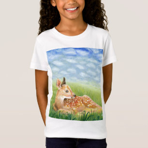 Amanecer en la camiseta del Ilustracion de hierba