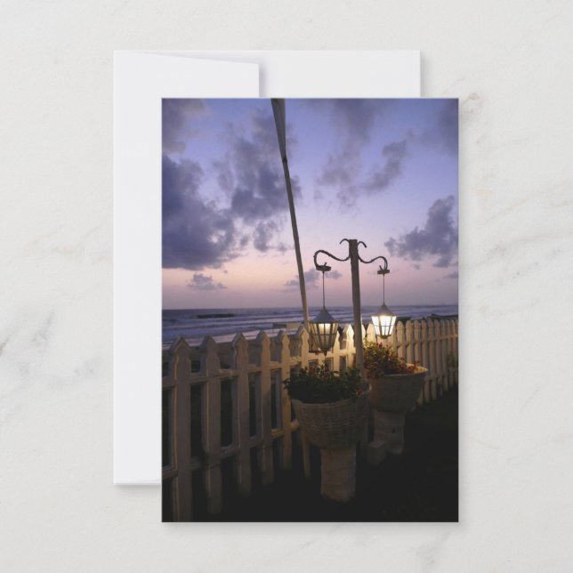 Amanecer en la playa (Anverso)
