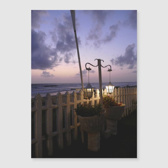 Amanecer en la playa (Anverso)