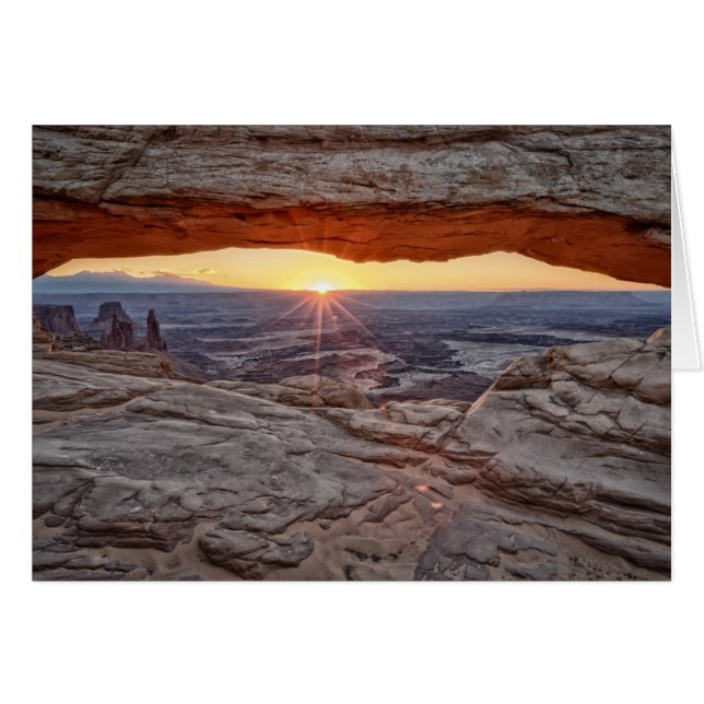 Amanecer en Mesa Arch, Parque Nacional Canyonlands (Anverso (Horizontal))