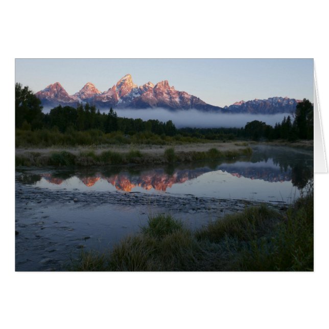 Amanecer en Schwabacker aterrizando en Grand Teton (Anverso (Horizontal))