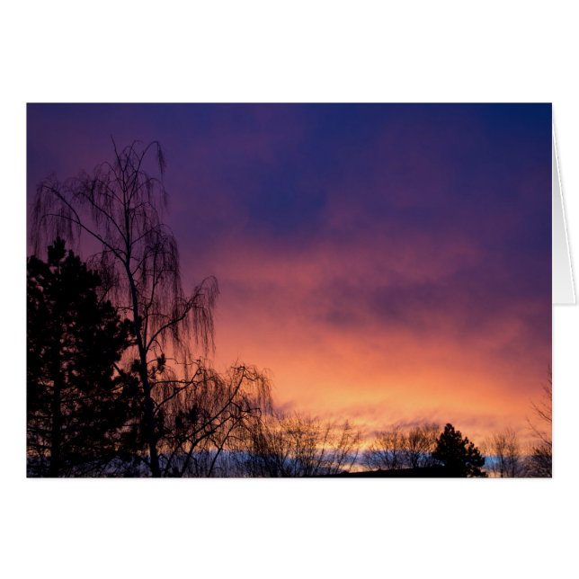 Amanecer invernal irreal (Anverso (Horizontal))