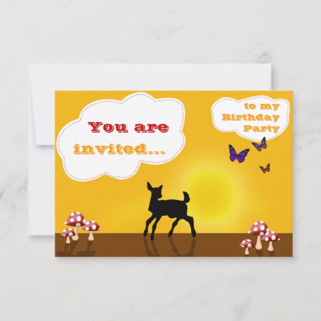 Amanecer lindo - Tarjeta de invitación de cumpleañ (Anverso)