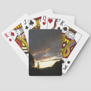 Amanecer nublado dorado...... Cartas de reproducci