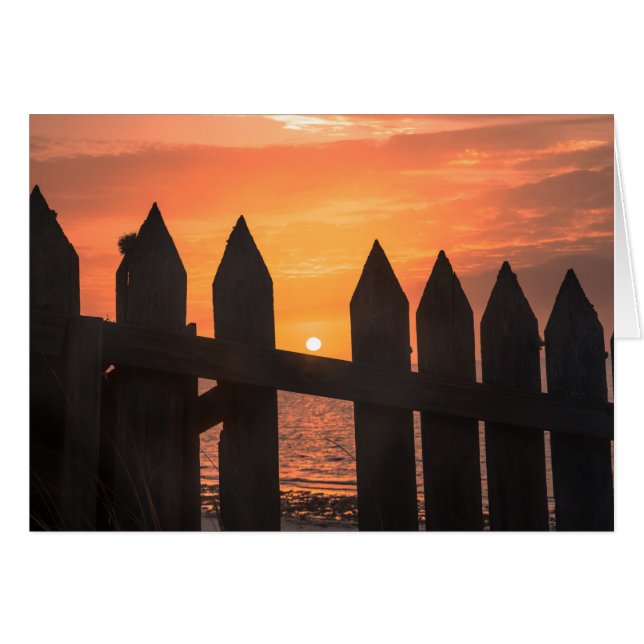 Amanecer por una valla (Anverso (Horizontal))